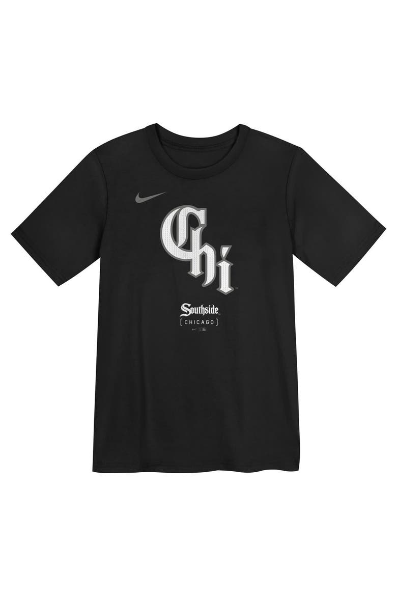 Preschool Nike Black Chicago White Sox City Connect Large Logo T-Shirt, Alternate, color, Black