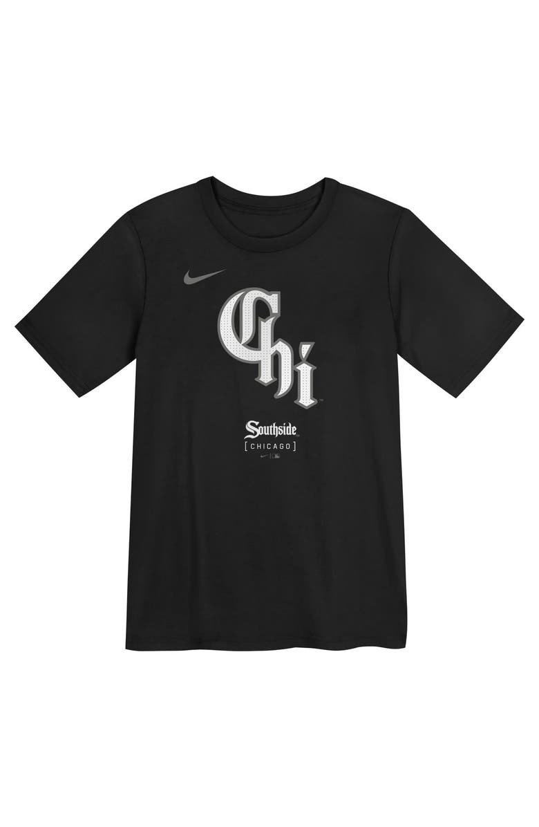 Nike Preschool Nike Black Chicago White Sox City Connect Large Logo T-Shirt, Alternate, color,