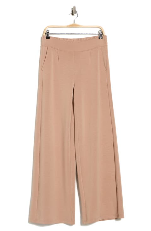 Scuba Knit Wide Leg Pants