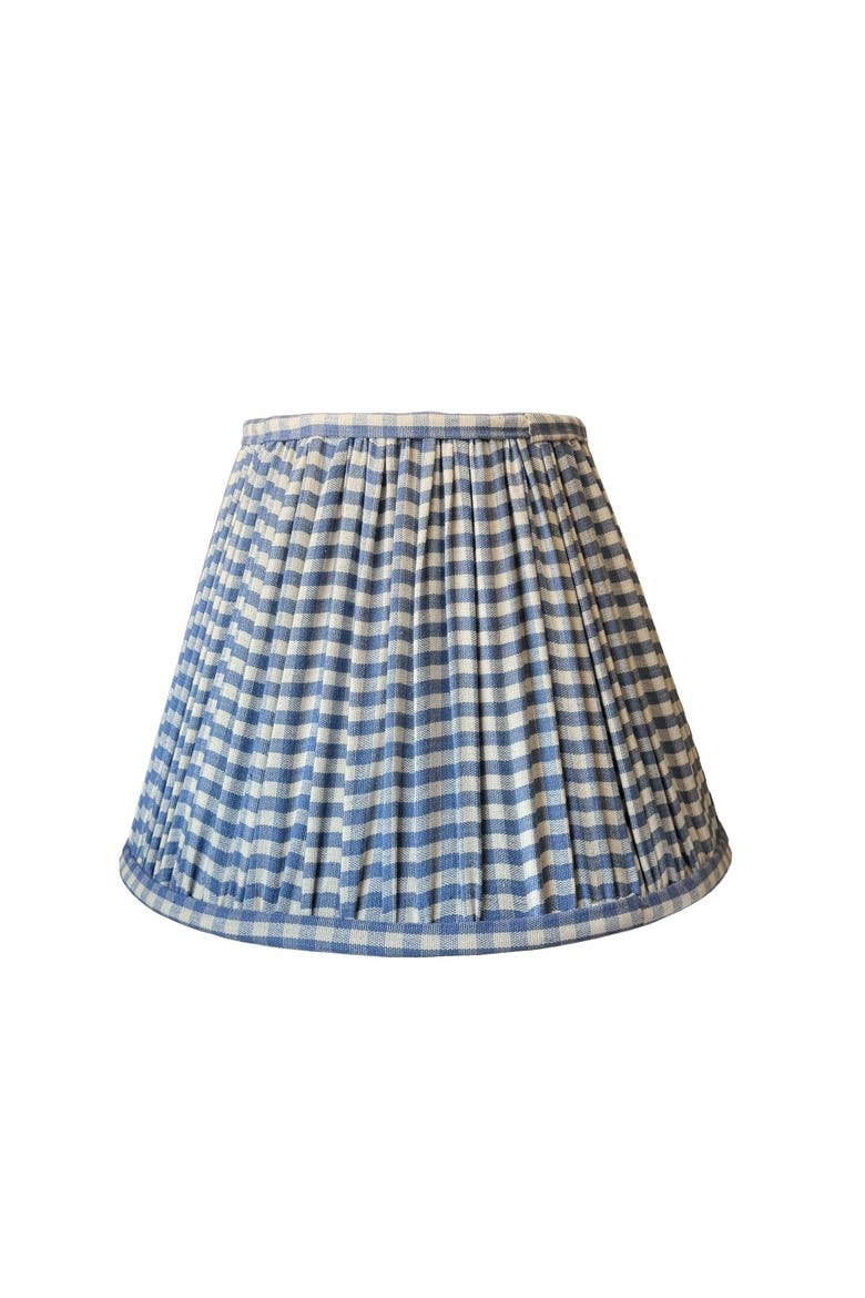 Gingham Empire Shade, Alternate, color, Chambray