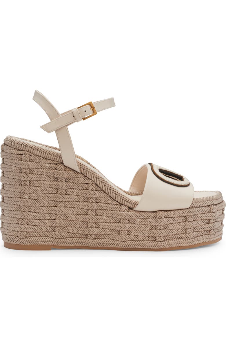 Valentino Garavani VLOGO Espadrille Wedge Sandal, Alternate, color,