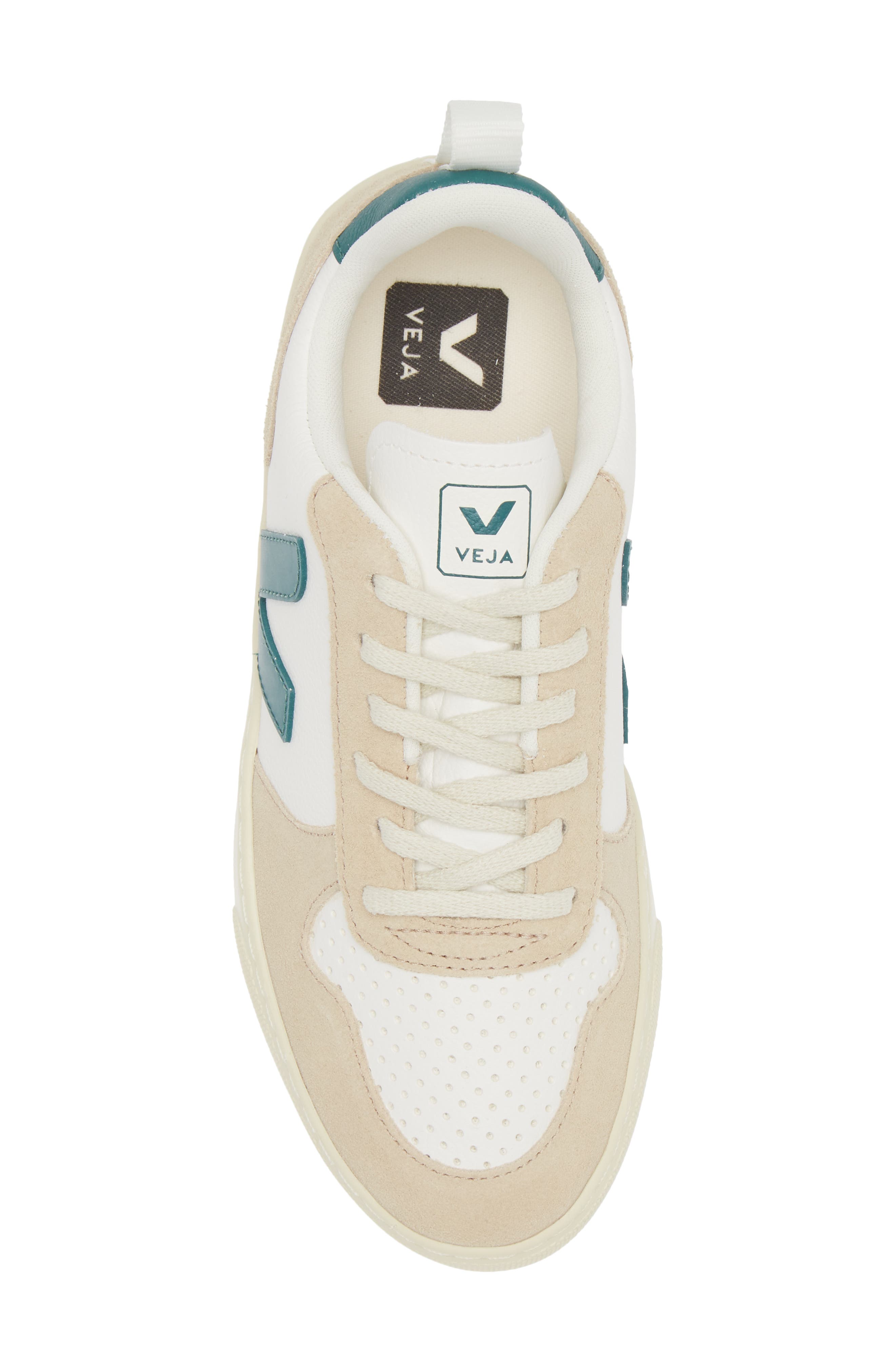 Veja Kids' Small V-10 Sneaker, Alternate, color, Extra-White Brittany Almond