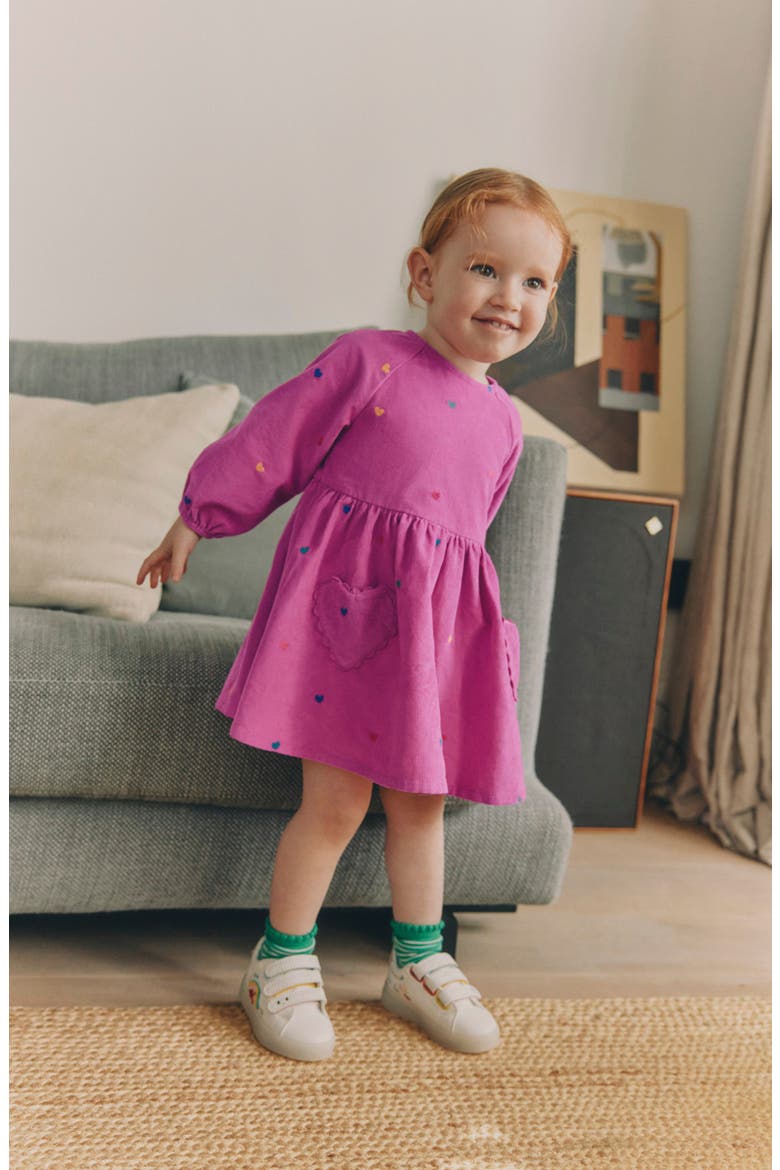 Kids' Corduroy Pocket Dress, Alternate, color, PINK