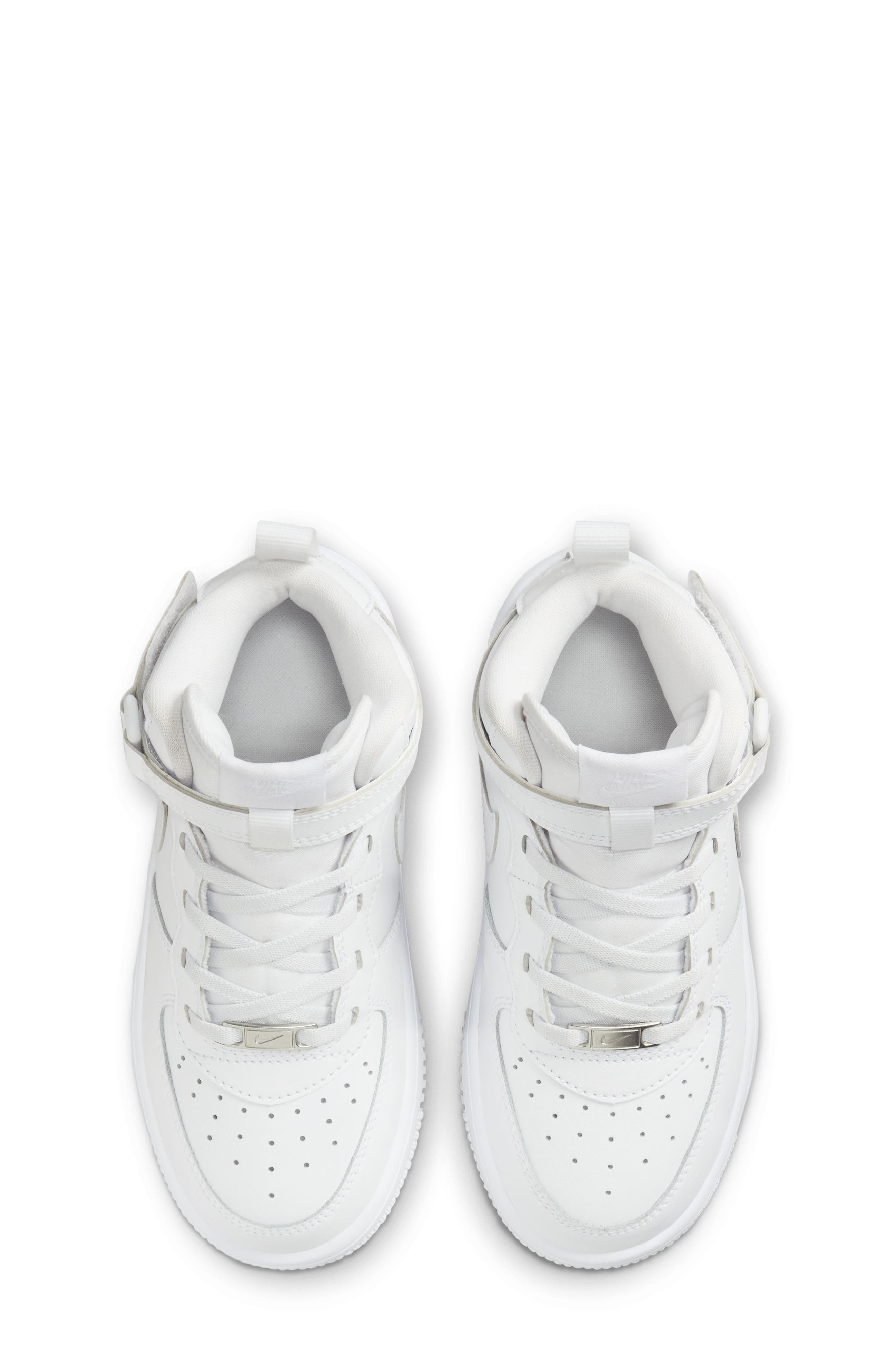 Force 1 Mid EasyOn Sneaker, Alternate, color, WHITE/ WHITE/ WHITE