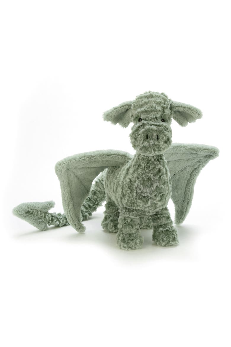 Drake Dragon Stuffed Animal, Main, color, GREEN