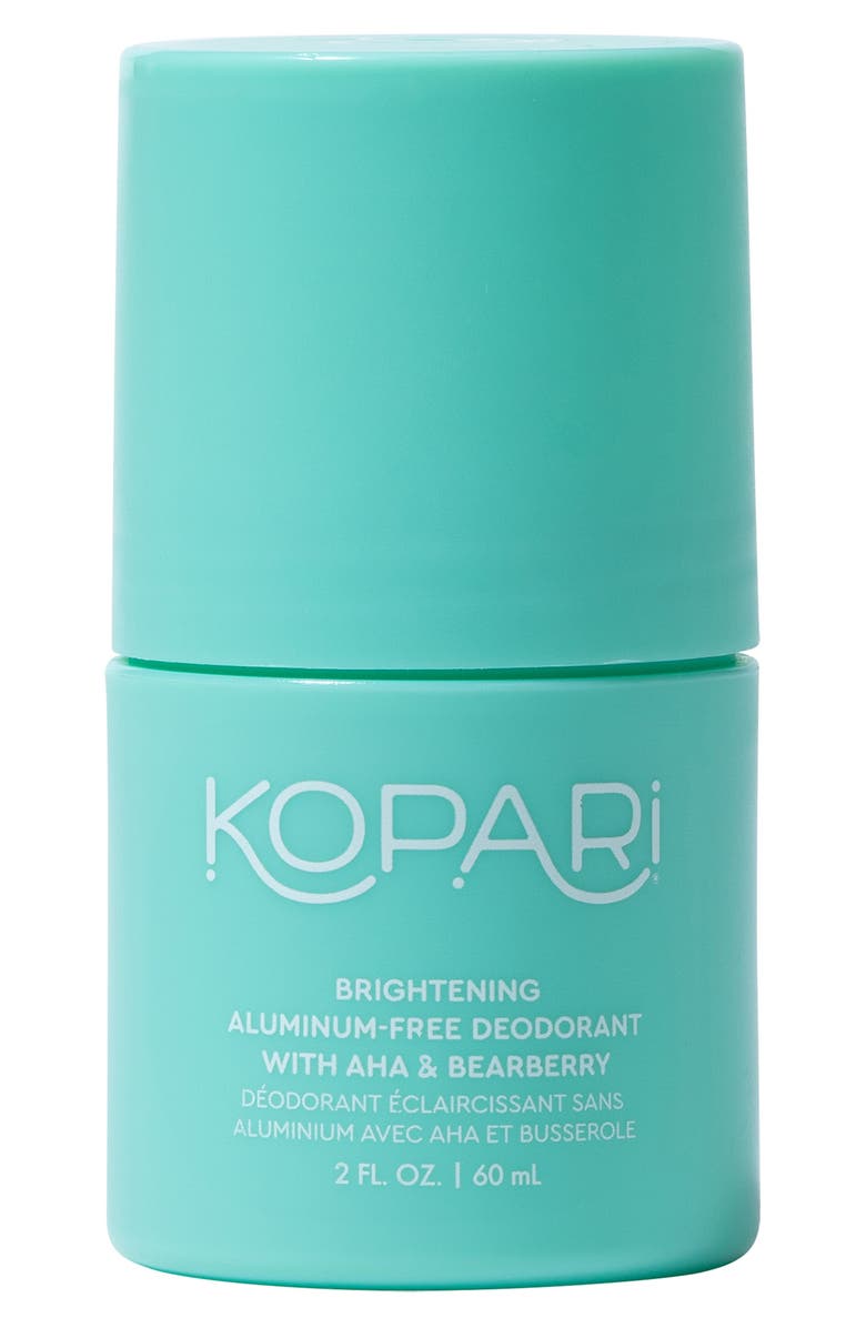 Kopari Brightening Aluminum-Free Roll-On Deodorant with AHA & Bearberry, Main, color, 