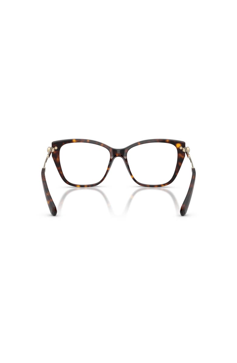 Swarovski 53mm Cat Eye optical glasses, Alternate, color, Tortoise