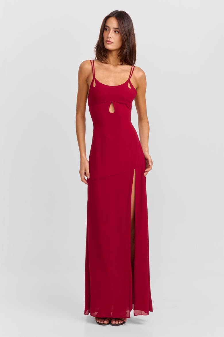 Arietta Maxi Dress, Alternate, color, Red