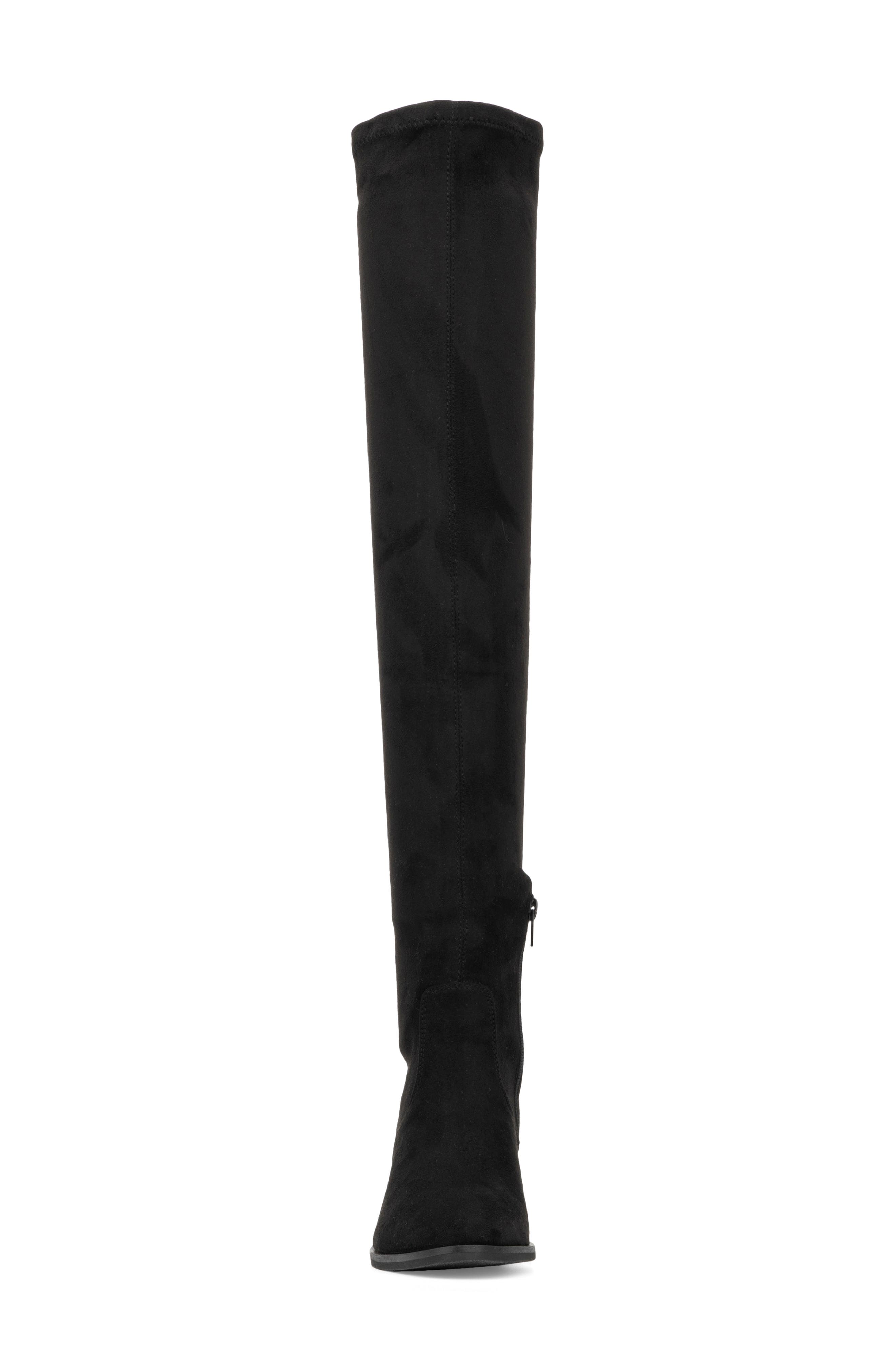 NEW YORK AND COMPANY Rana Faux Suede Tall Boot, Alternate, color, Black