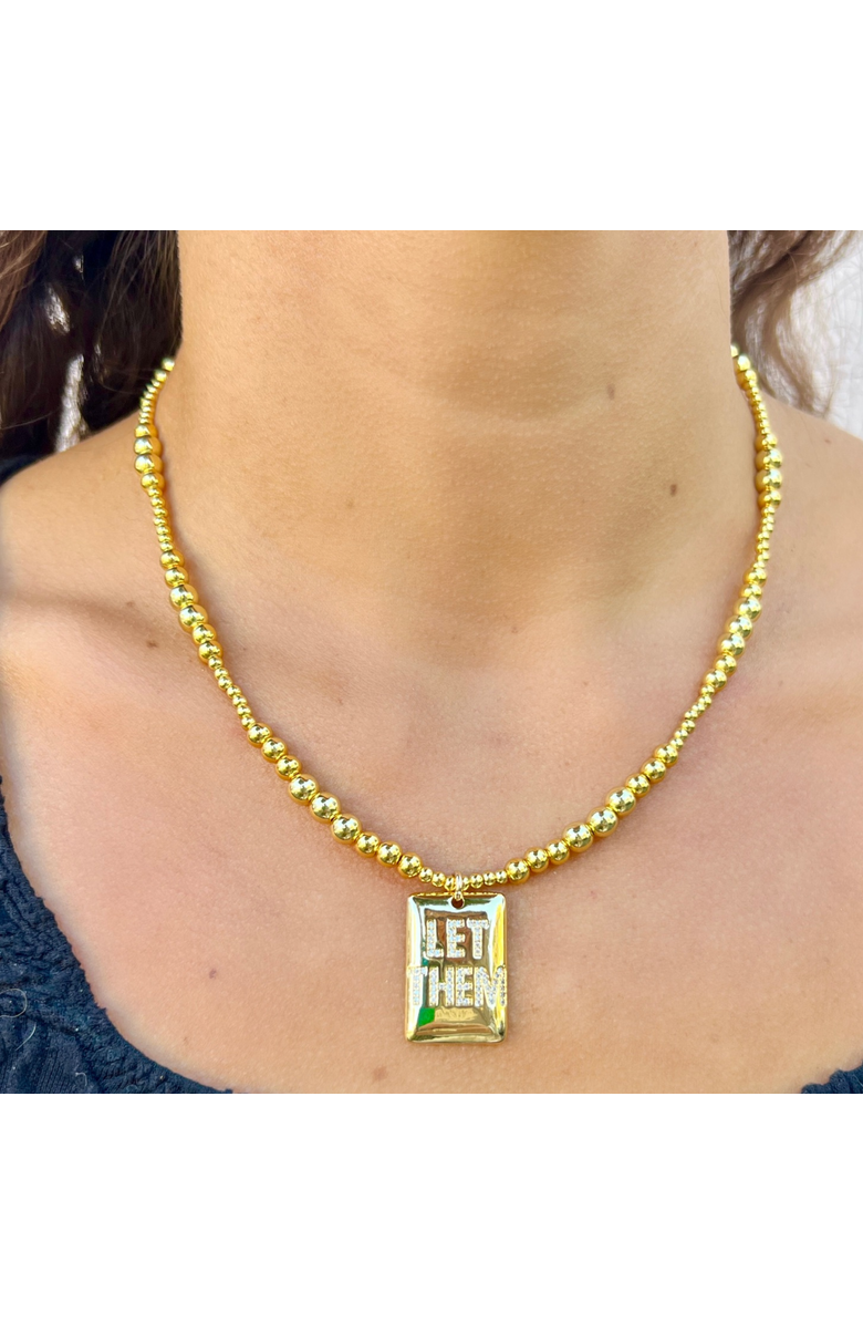 HOLST+LEE Let Them Necklace, Main, color, Gold