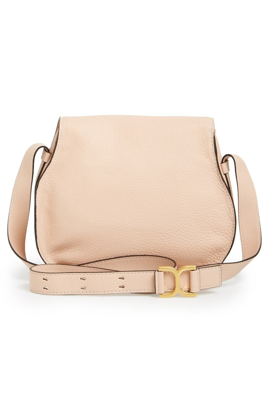 Medium Marcie Leather Crossbody Bag, Alternate, color, BLUSH NUDE