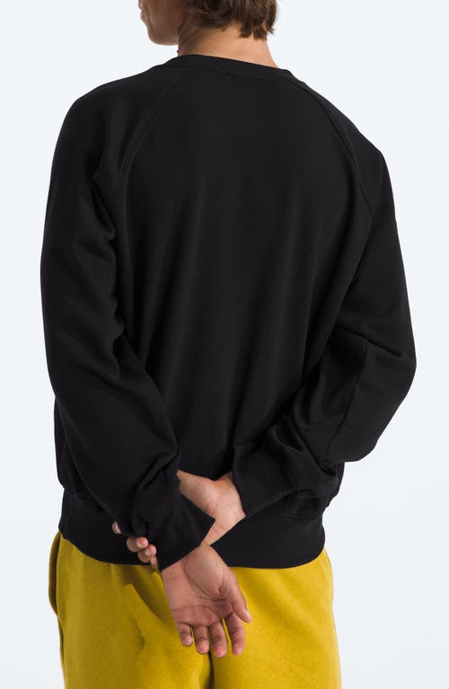 Shop The North Face Evolution Fleece Sweatshirt In Tnf Black/tnf White
