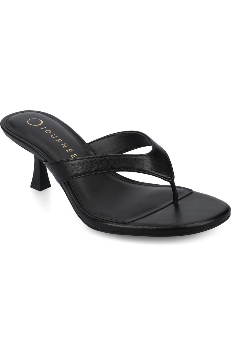 Journee Collection Danielle Slide Sandal, Main, color, Black