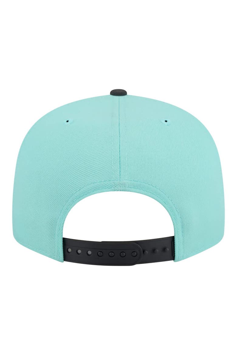 Men's New Era Turquoise/Charcoal San Francisco Giants Two-Tone Color Pack 9FIFTY Snapback Hat, Alternate, color, Turquoise