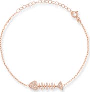 SPHERA MILANO Cubic Zirconia Fishbone Bracelet