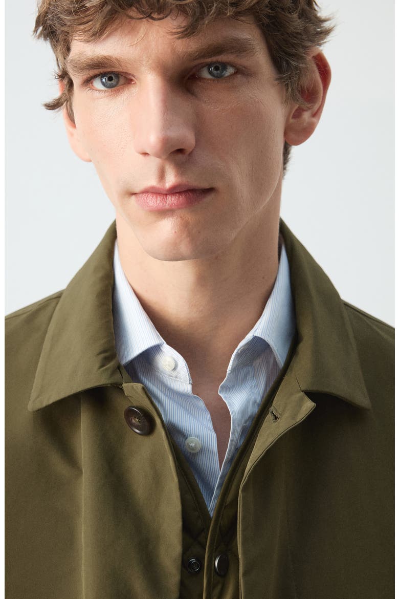 Water Repellent Parka with Removable Vest, Alternate, color, OLIVE GREEN