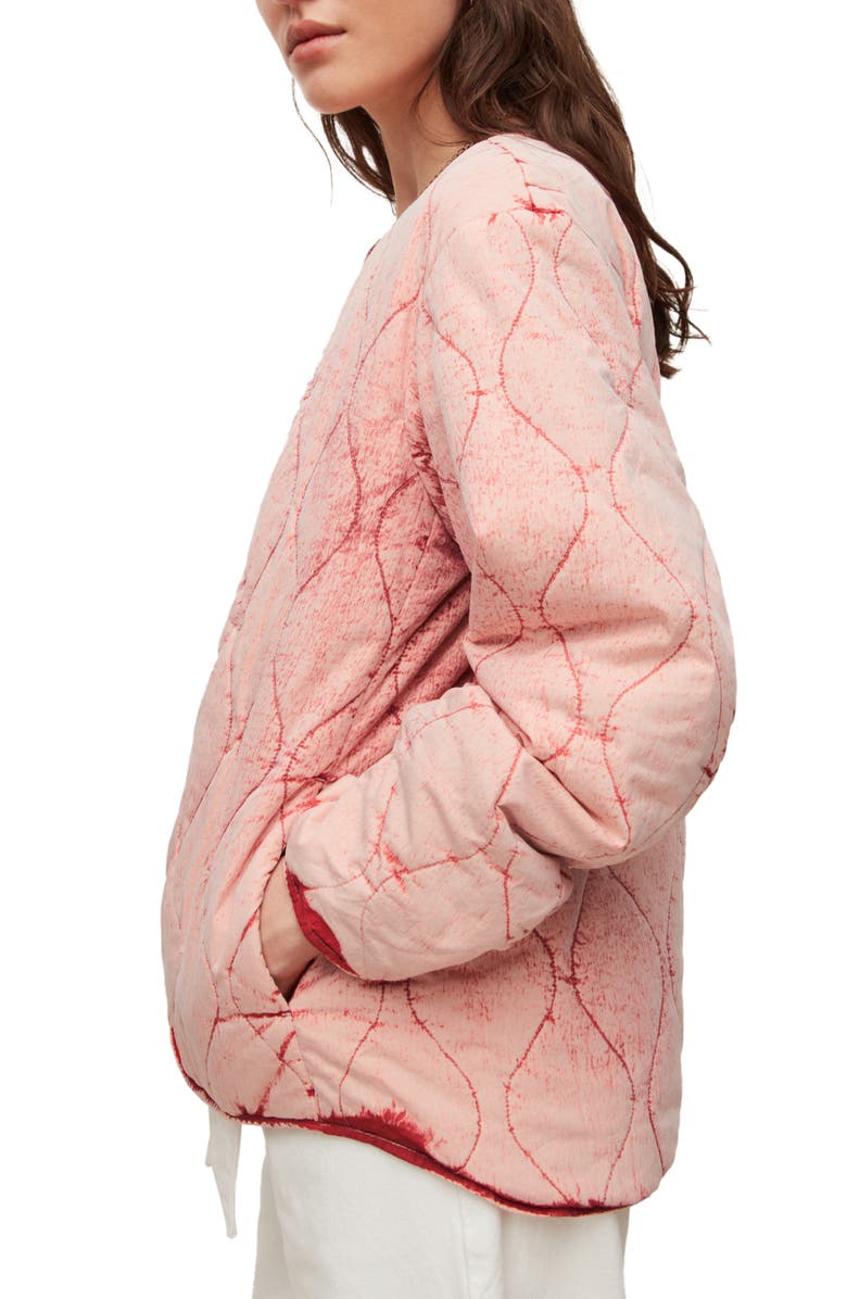 AllSaints Reign Onion Quilted Jacket, Alternate, color, Pink