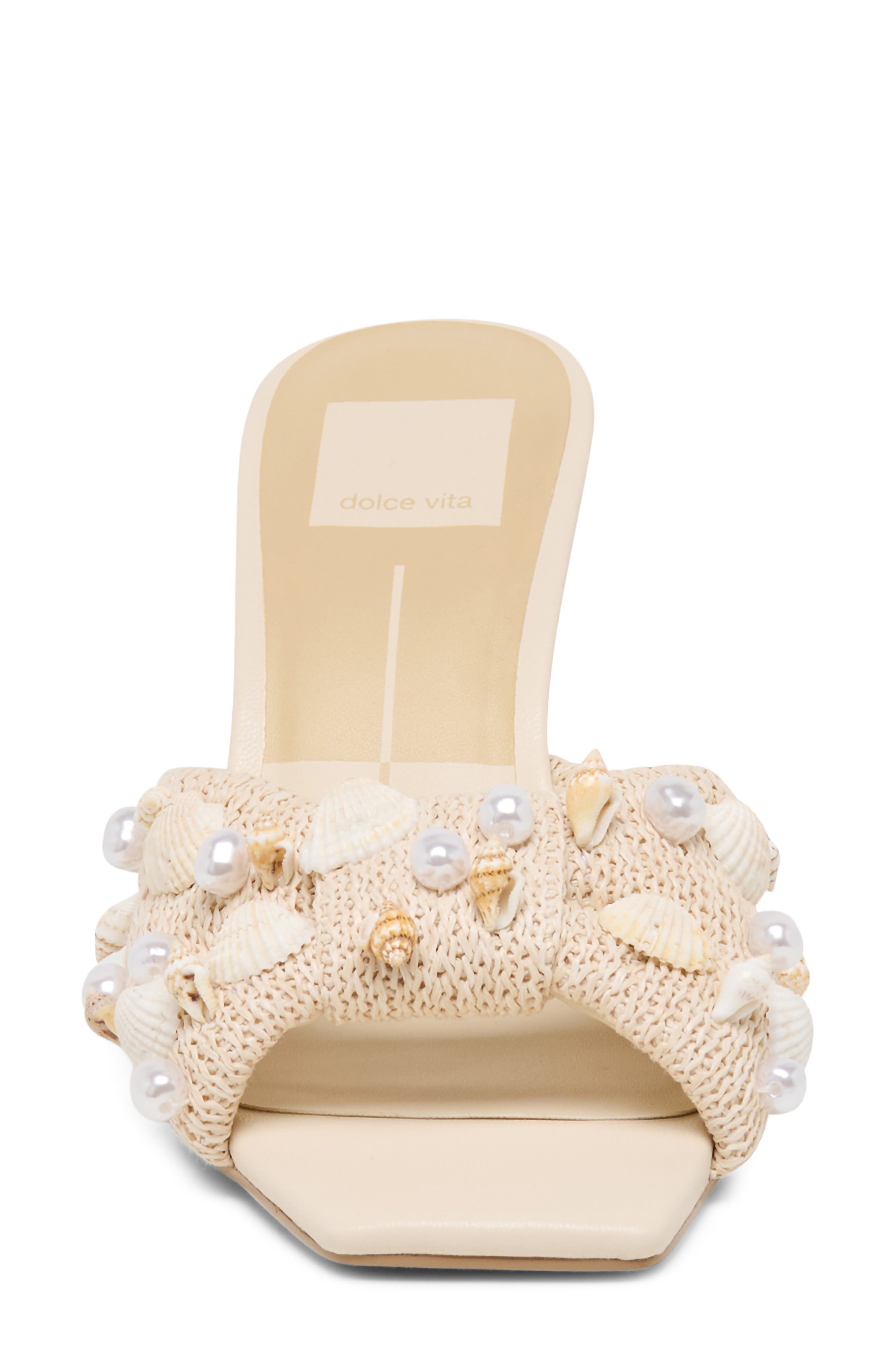 Dolce Vita Tylah Sandal, Alternate, color, Oatmeal Beaded Raffia