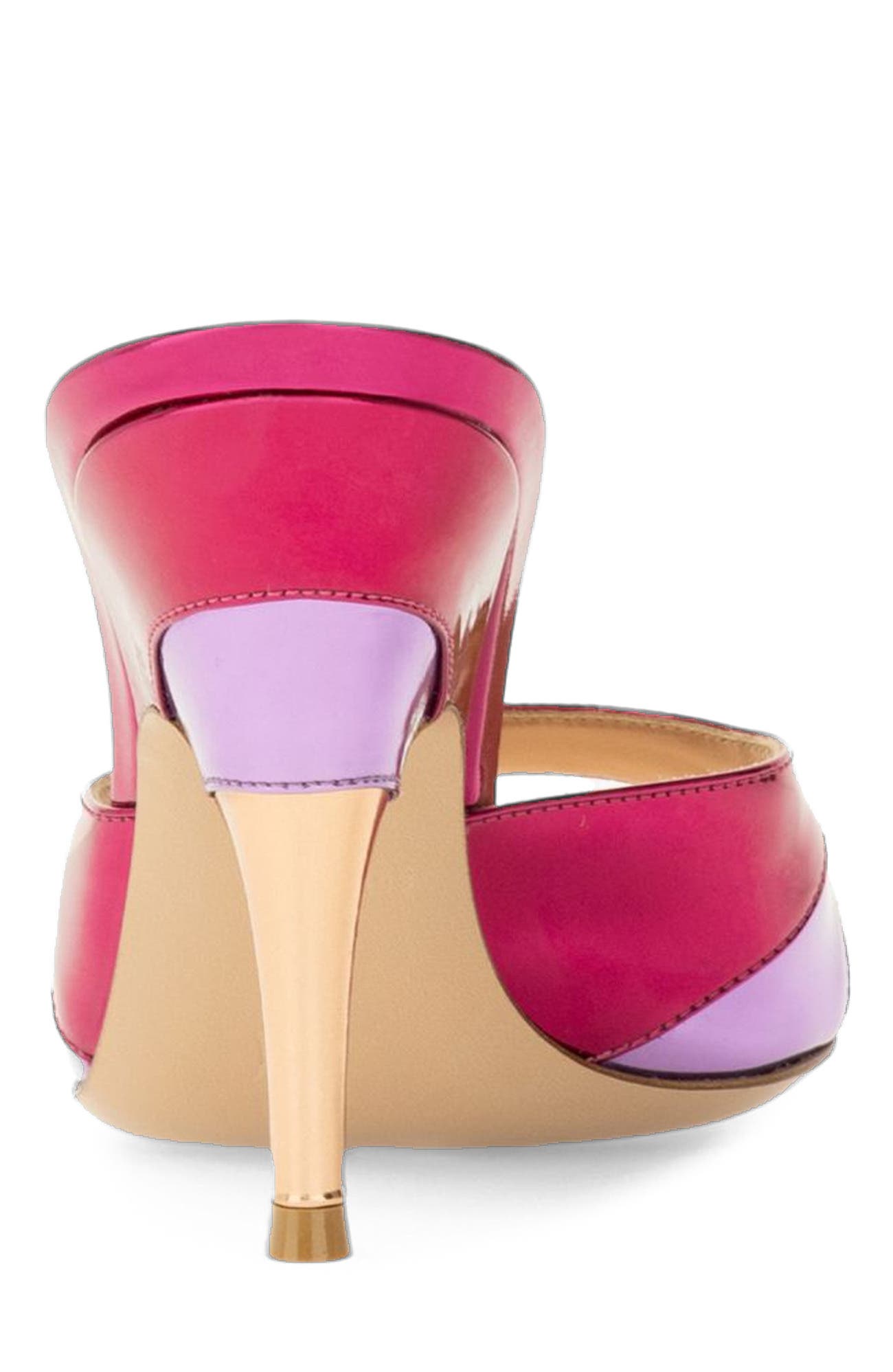 Marea 95 Mules, Alternate, color, Purple and Pink Calf Leather
