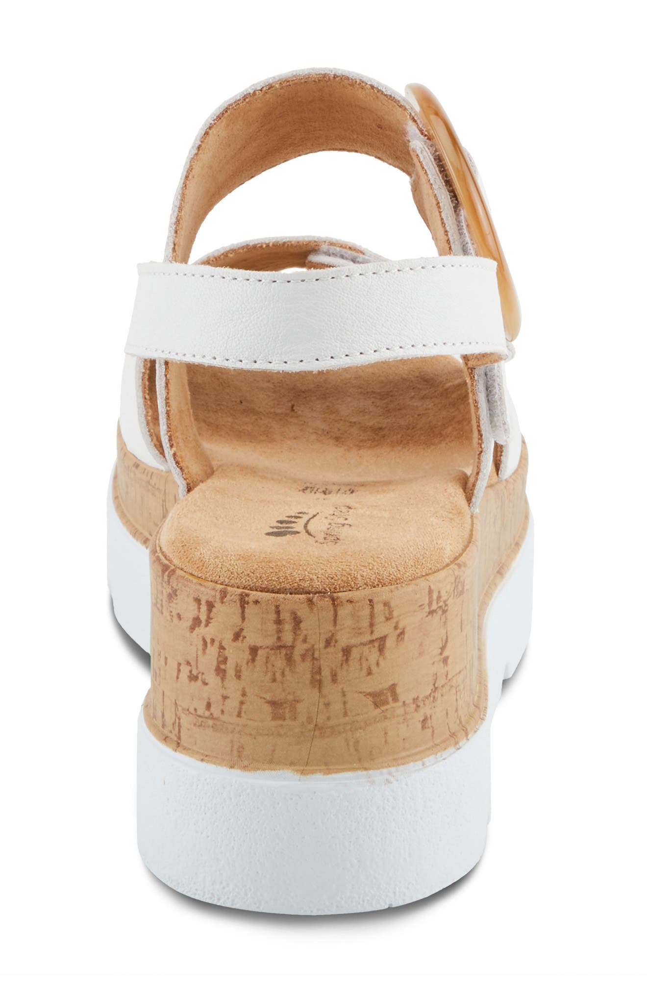 Spring Step Abarah Slingback Platform Sandal, Alternate, color, White