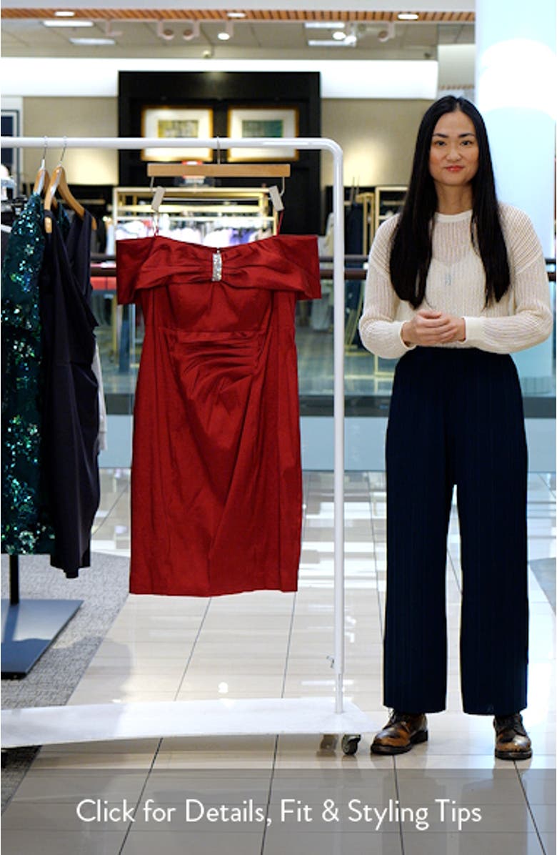 Off the Shoulder Sheath Dress, sales video thumbnail