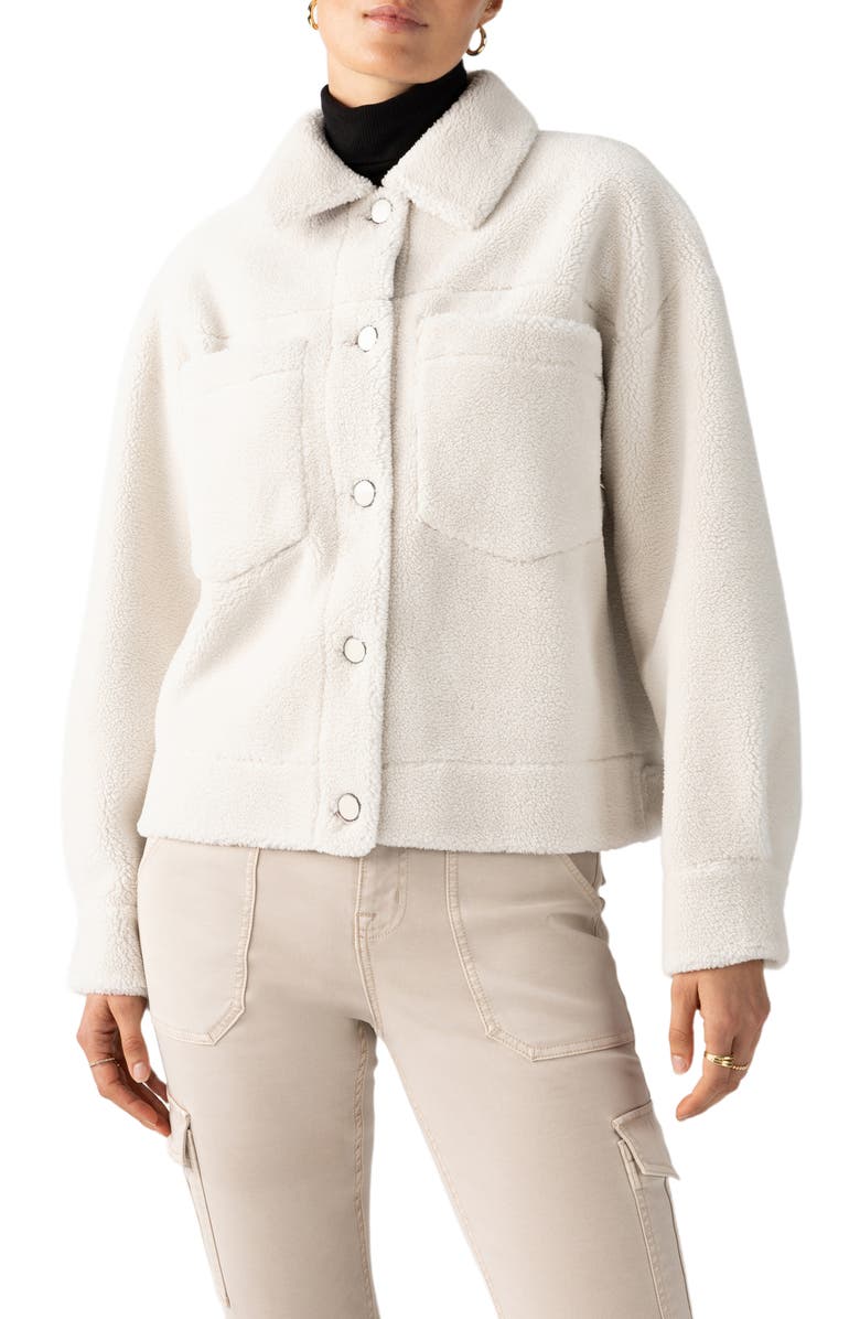 Sanctuary Cozy High Pile Fleece Shirt Jacket, Main, color, 