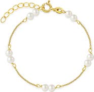 In Season Jewelry 14k Double Freshwater Cultured Pearl Bracelet