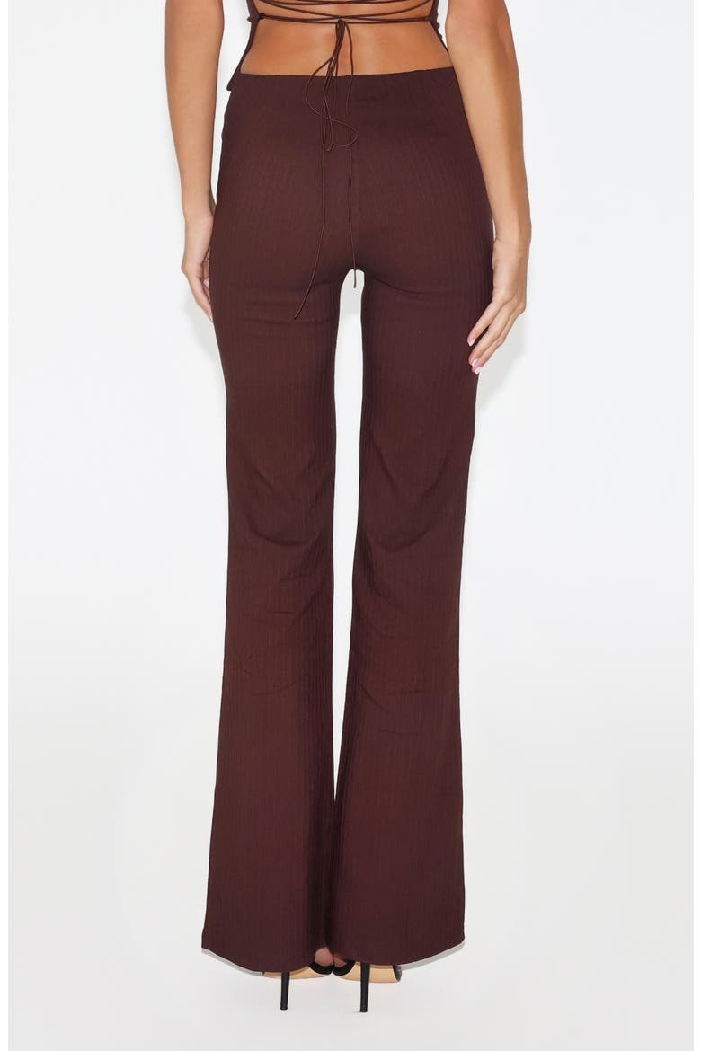 Gwendoline Flare Pants, Alternate, color, CHOCOLATE