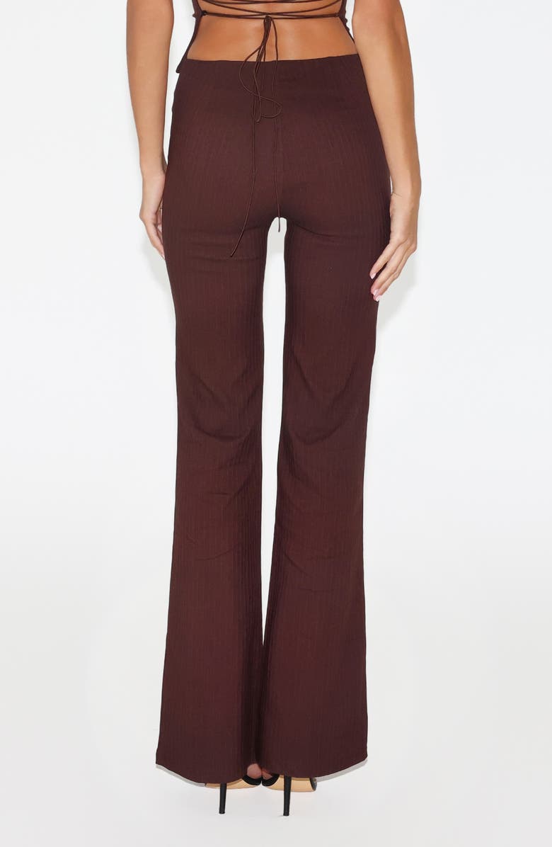 Tiger Mist Gwendoline Flare Pants, Alternate, color, Chocolate
