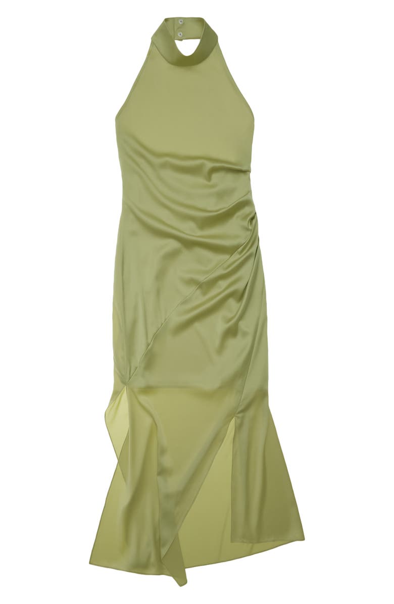 Helmut Lang Silk Blend Halter Dress, Alternate, color,