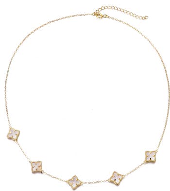 Mother of Pearl Station Necklace