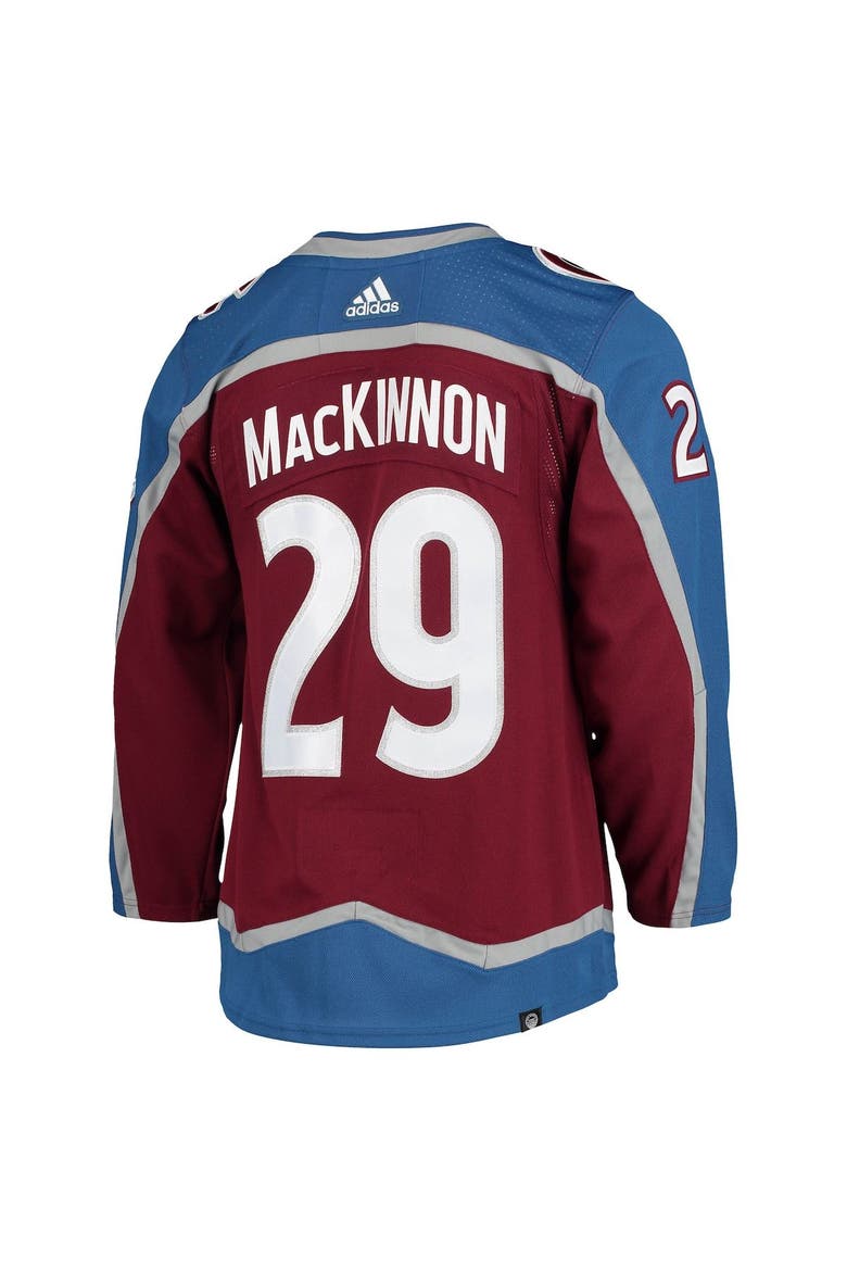 Men's adidas Nathan MacKinnon Burgundy Colorado Avalanche Home Primegreen Authentic Player Jersey, Alternate, color, Burgundy