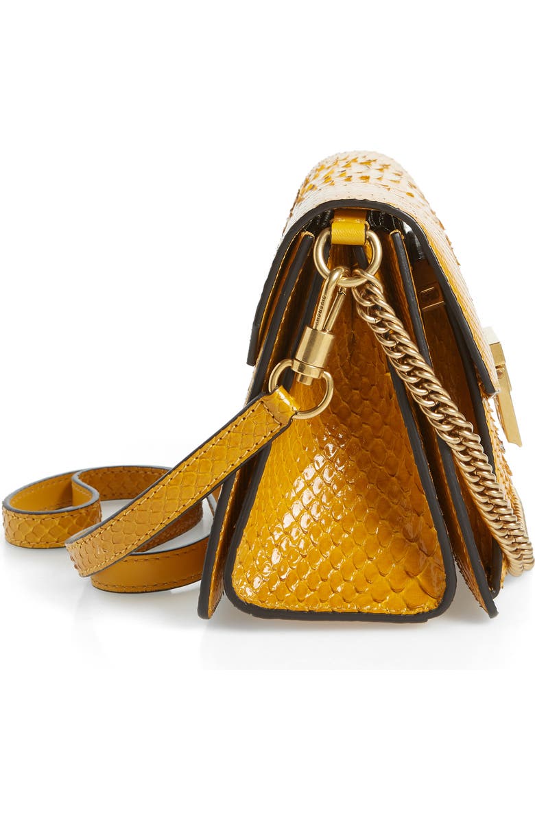 Givenchy Small GV3 Genuine Python Shoulder Bag, Alternate, color,