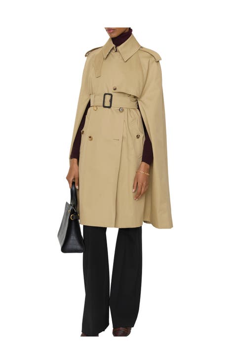 Gabardine Belmont Trench Cape