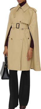 Burberry Gabardine Belmont Trench Cape