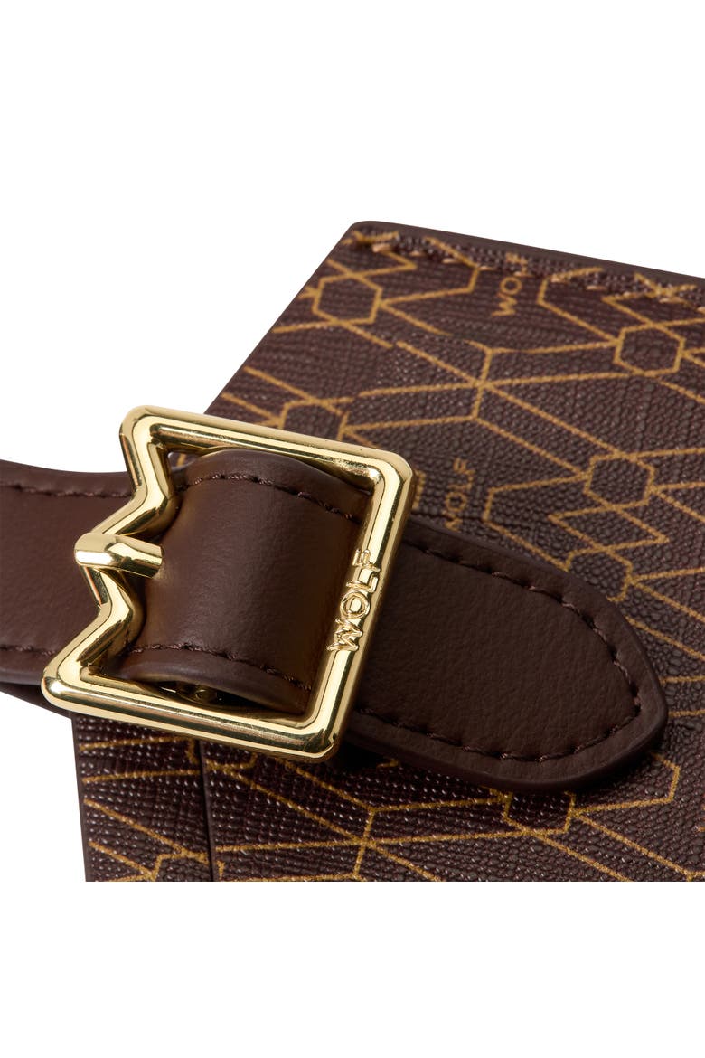 Signature Luggage Tag, Alternate, color, Brown