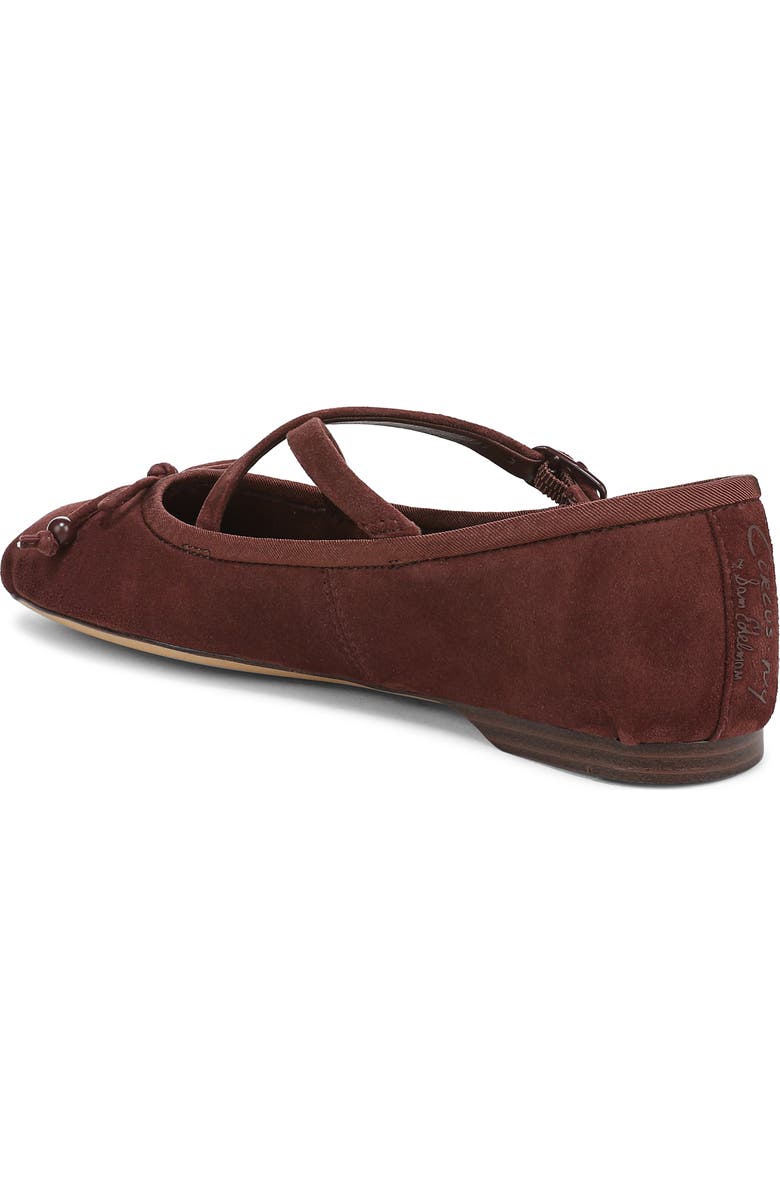 Circus NY by Sam Edelman Zuri Strappy Ballet Flat, Alternate, color, Deep Pecan