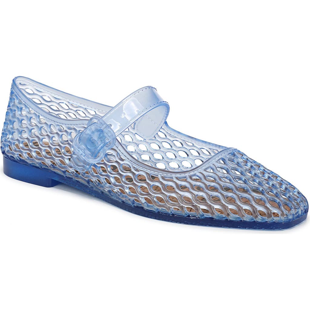 Sam Edelman Michaela Jelly Mary Jane Flat Soft Blue Jelly