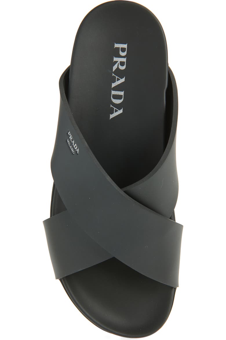 Prada Cross Strap Slide Sandal (Men) | Nordstrom Prada Cross Strap Slide Sandal (Men) | Nordstrom