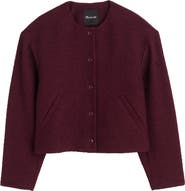 Madewell Collarless Tweed Jacket
