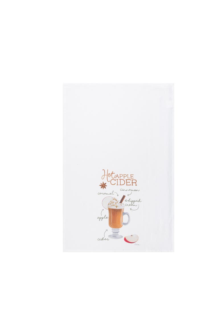 Apple Cider Crisp & Streusel Towel Set of 3, Alternate, color, White
