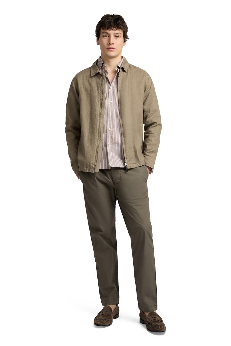 Linen Everyday Jacket, Main, color, Coffee