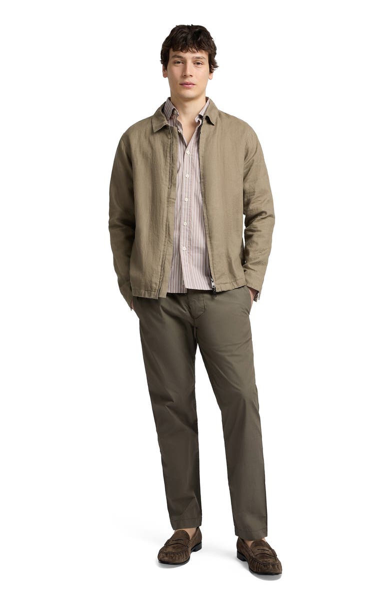 Onia Linen Everyday Jacket, Main, color, Coffee
