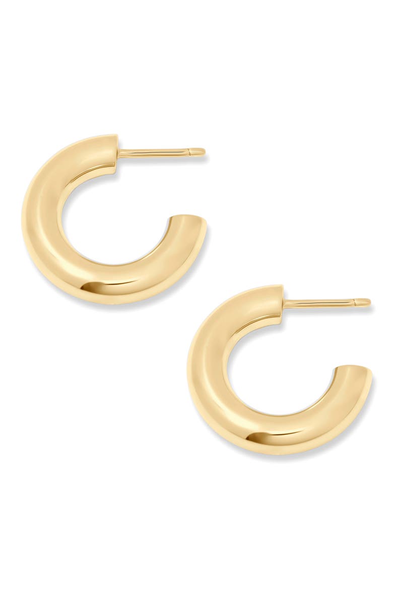 Rina Tube Hoop Earrings, Alternate, color, GOLD