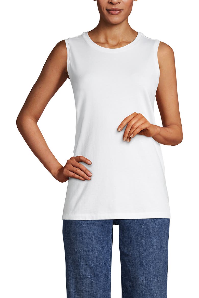 Supima Cotton Tank Top, Alternate, color, White