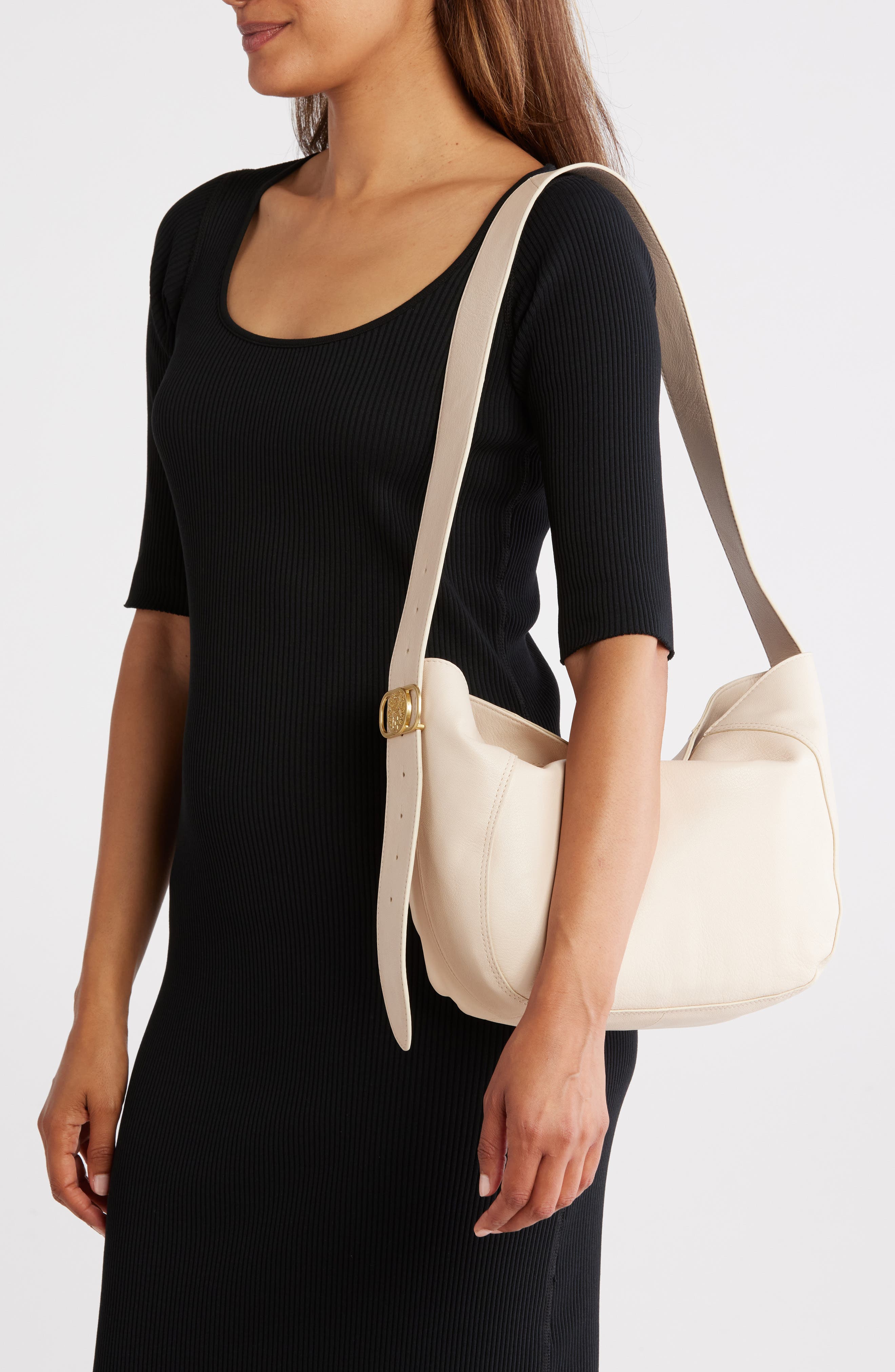 Vince Camuto Gable Hobo Bag, Alternate, color, Natural