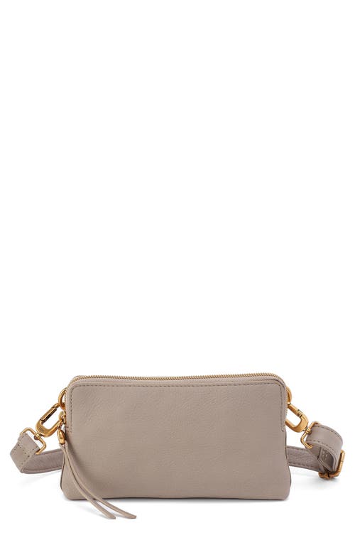 Hobo Slim Fern Leather Belt Bag In Taupe