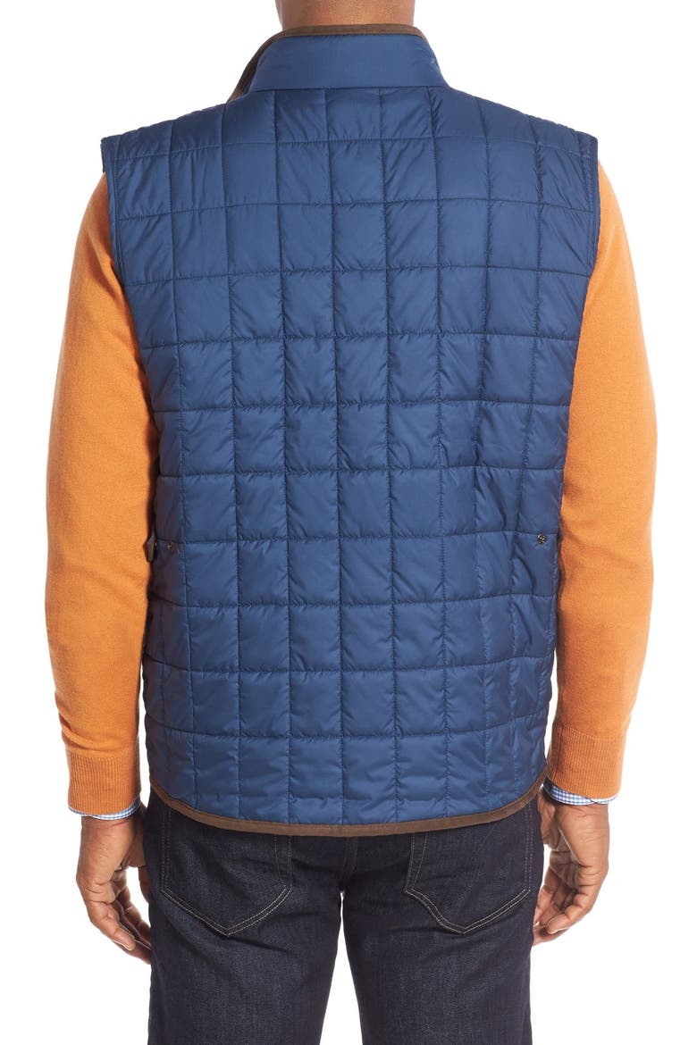 'Seneca' Water Resistant Quilted Vest, Alternate, color, MIDNIGHT