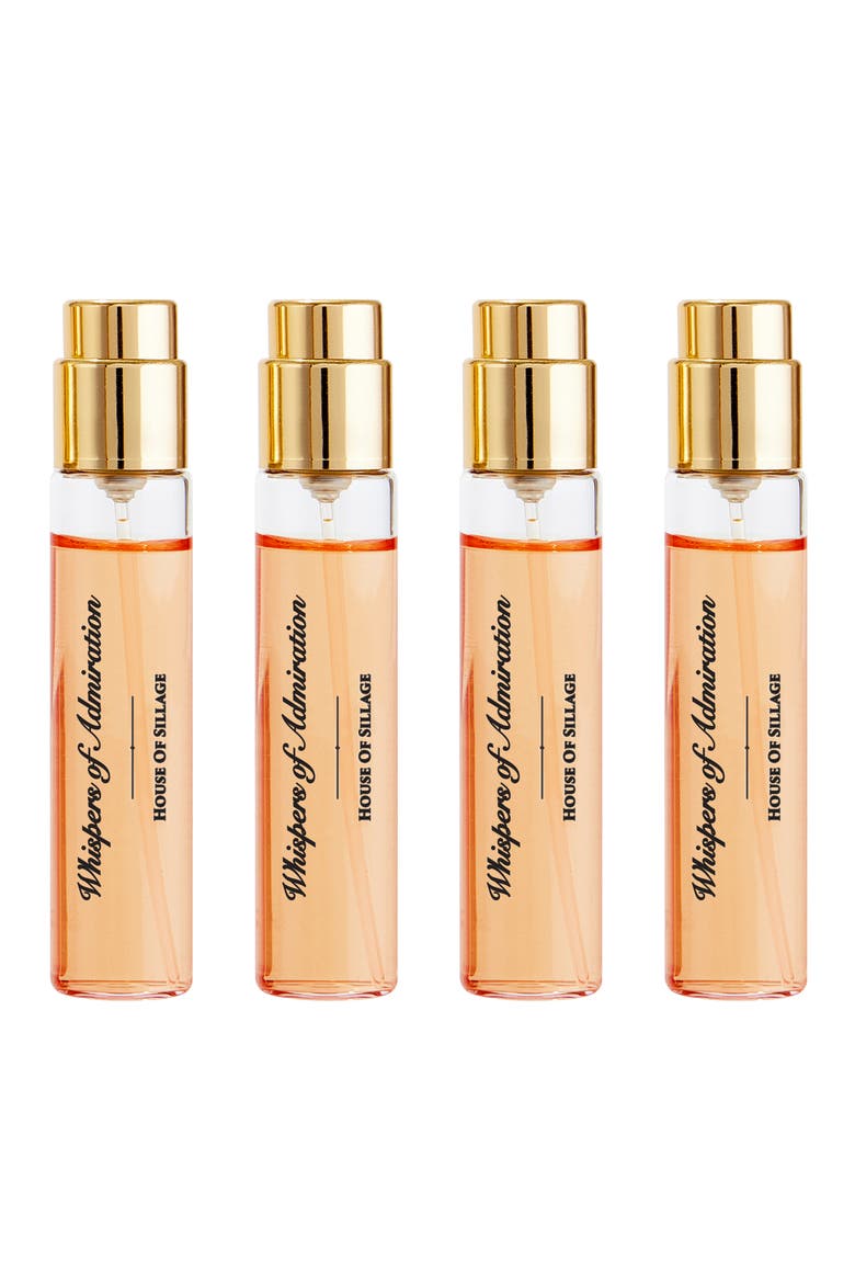 Set of 4 Whispers of Admiration Fragrance Sprays, Main, color, NO COLOR