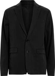 AllSaints Bay Solid Stretch Cotton Blend Sport Coat